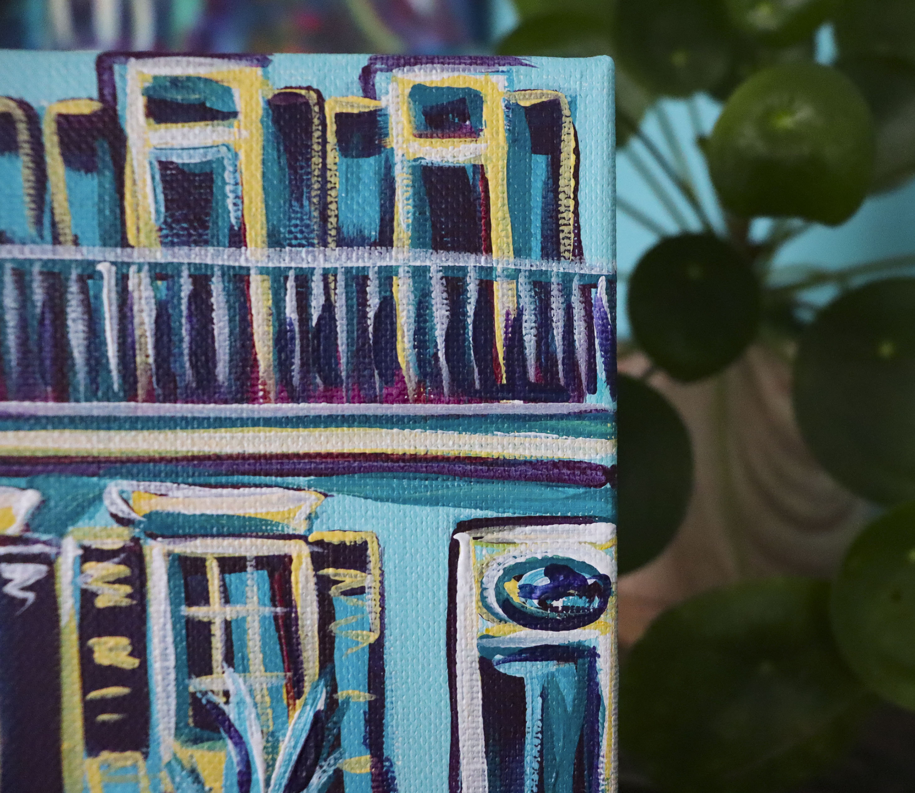 6x6 Pintura original de Nueva Orleans 1.29 Coleccionable | Etsy