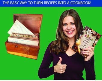 Recipe Box Cookbook Making Kit