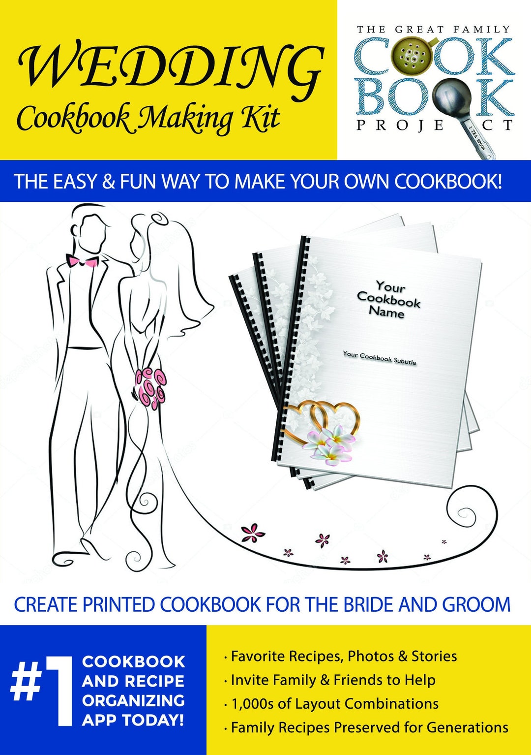 Create A Wedding Cookbook Get the Bride and Groom Cooking Etsy