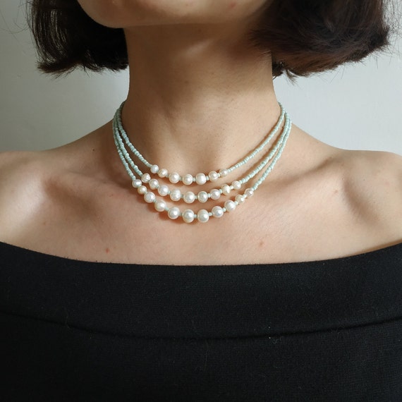 Buy Pearl Necklace/beach Necklace/freshwater Pearl/crystals Online in India  - Etsy
