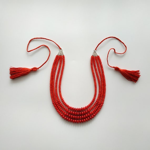 real coral necklace