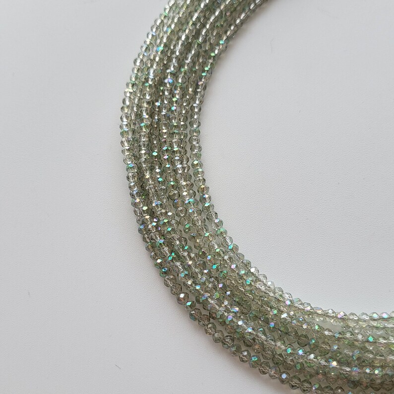 Collar de cuentas de vidrio verde, estilo étnico ucraniano, regalo vintage imagen 7