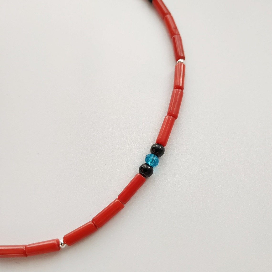 Unisex Jewelry Coral Necklace for Men Small Coral Beads Etsy