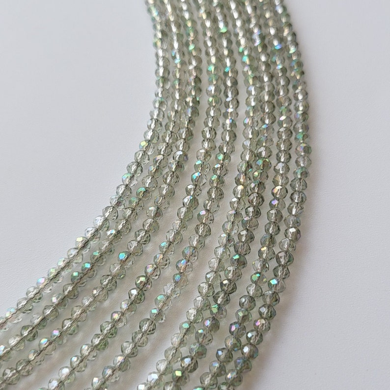 Collar de cuentas de vidrio verde, estilo étnico ucraniano, regalo vintage imagen 6