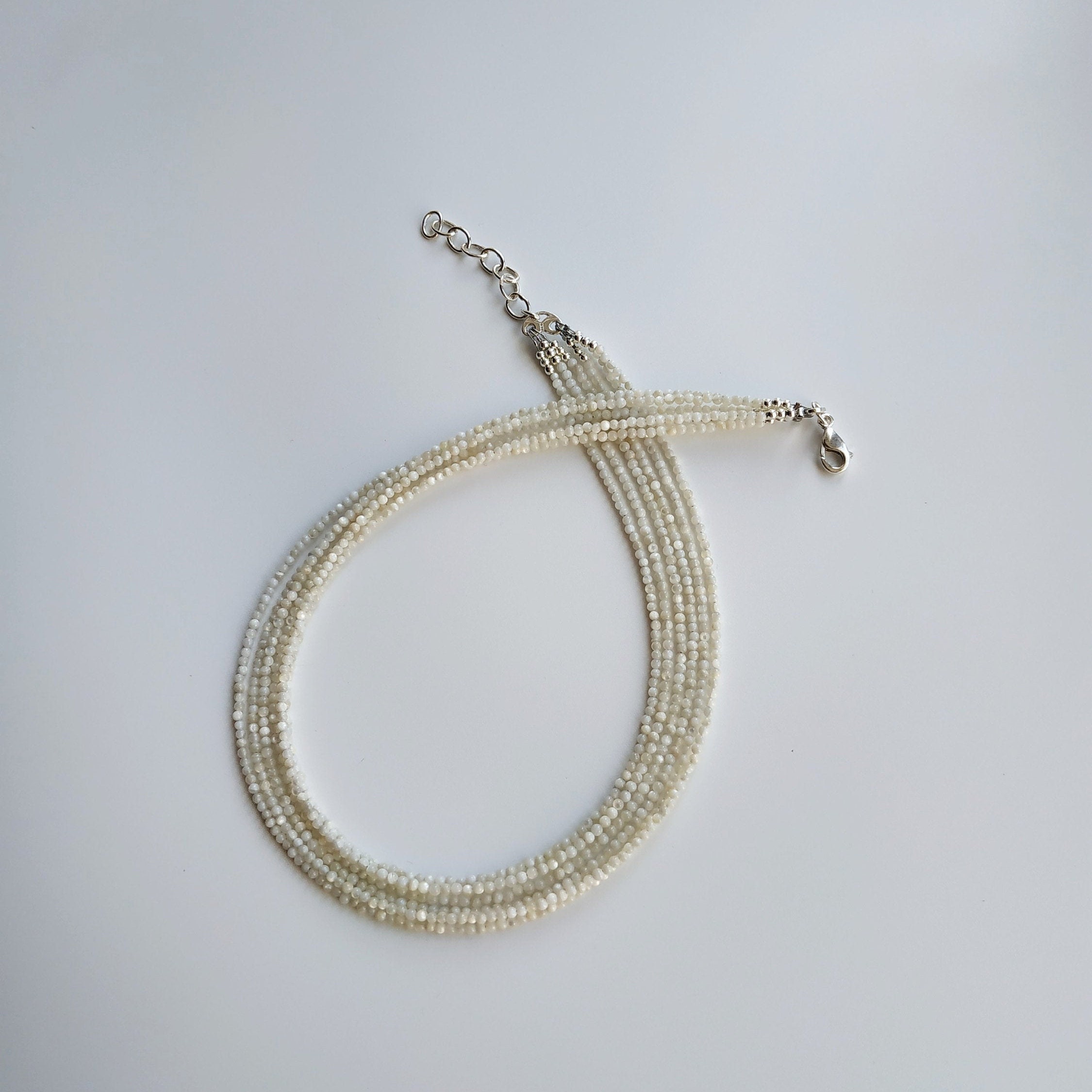 Small pearls beads Necklace Genuine Pearl Jewelry Multistrand Etsy