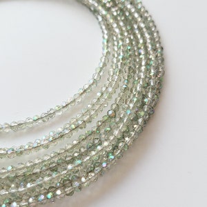 Collar de cuentas de vidrio verde, estilo étnico ucraniano, regalo vintage imagen 5