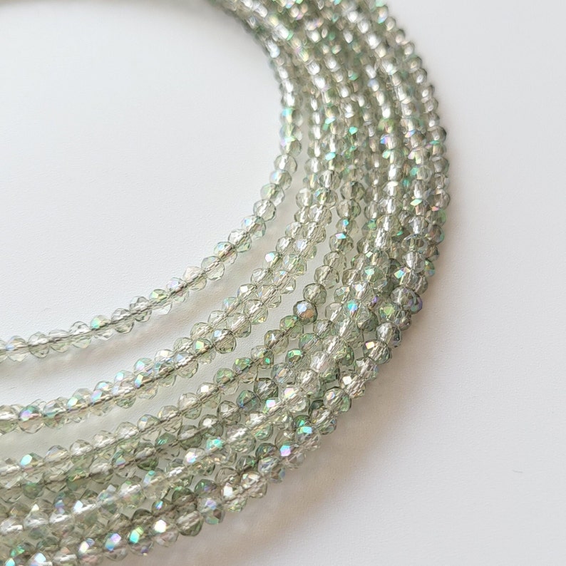 Collar de cuentas de vidrio verde, estilo étnico ucraniano, regalo vintage imagen 5