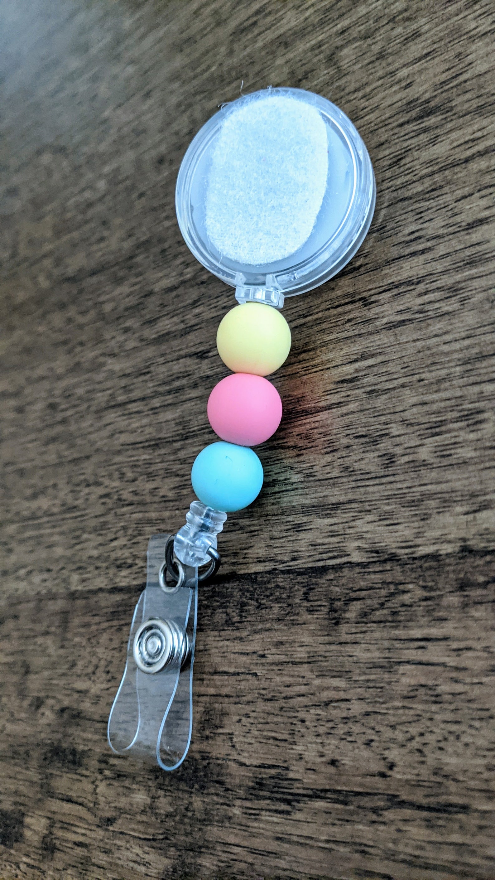 Cute beaded badge reel/ Interchangeable/ Glitter Badge Reel Etsy