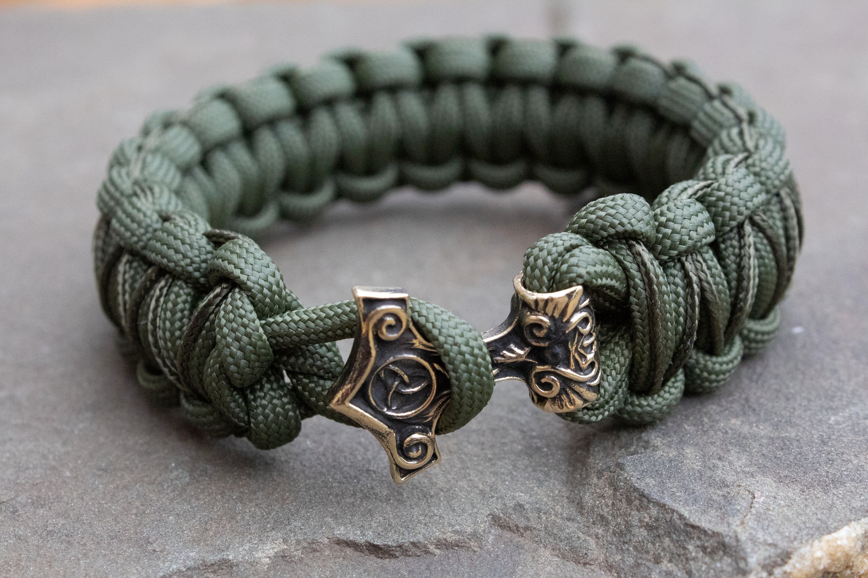 Viking Paracord Bracelet. Hammer Thor Bracelet Etsy