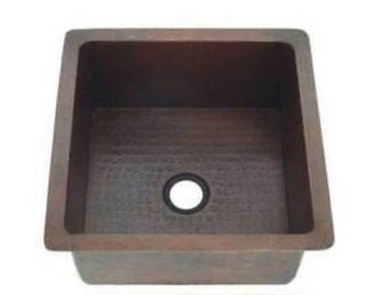 Moroccan Sink Bar Kitchen Hammered Handmade Basin copper-Antique Undermount 