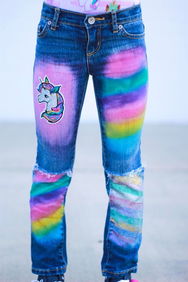 rainbow unicorn pants