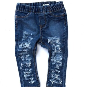 baby distressed jeans