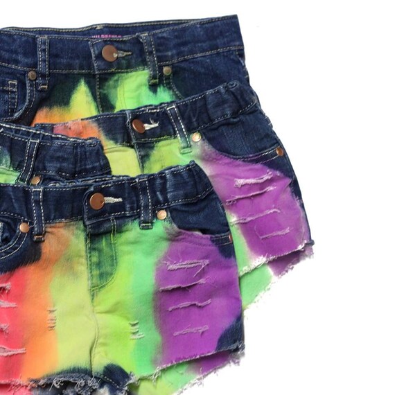 rainbow ripped jeans