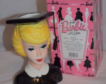 barbie head vase