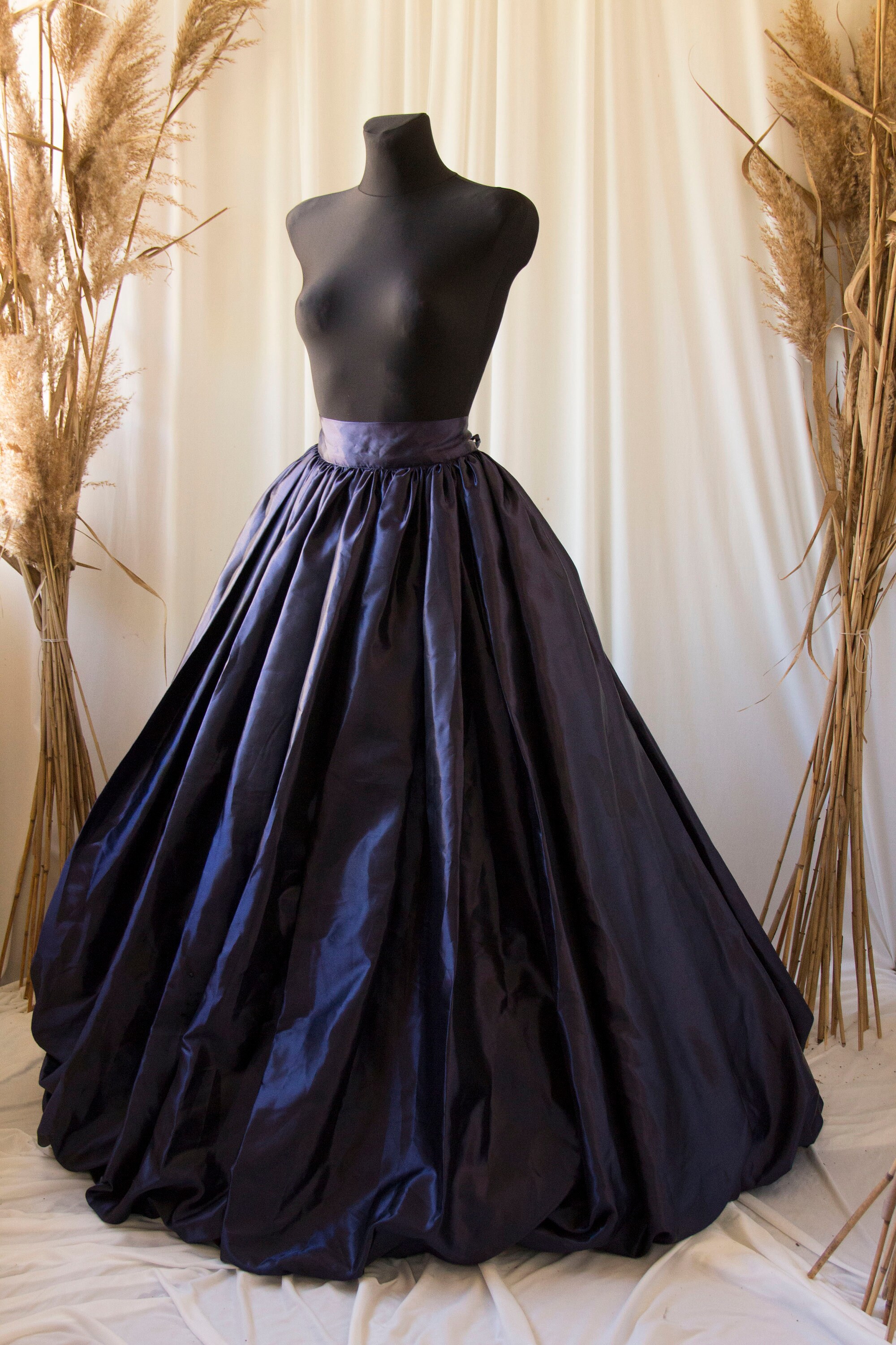long taffeta ball skirt