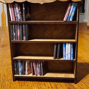 Mini Book Shelf for mini books, Doll houses or Mini Houses