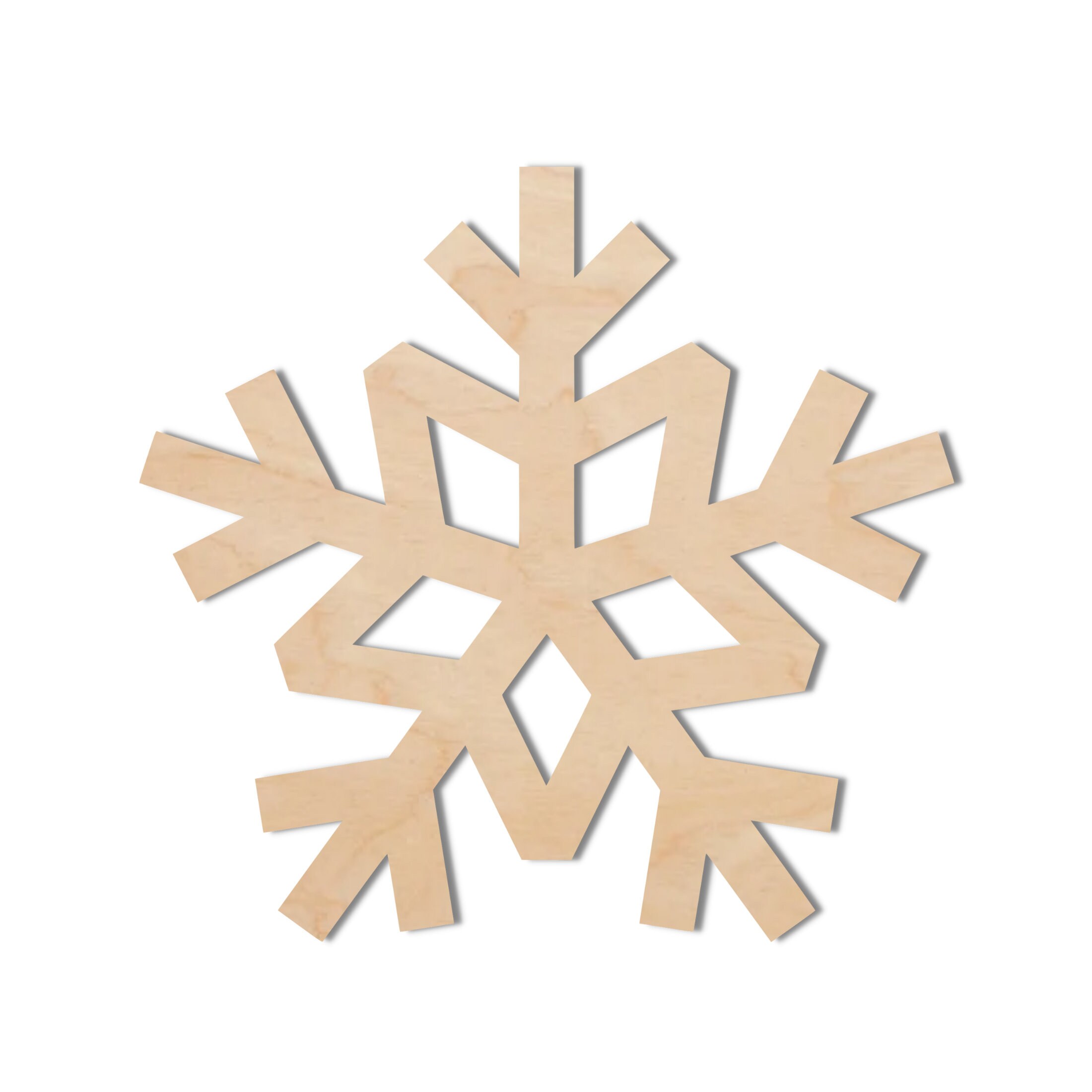 Unfinished Wooden Snowflake Wood Blank Snowflake Wood Cutout Shape Laser  Cut Blanks Unfinished DIY Craft Blanks 