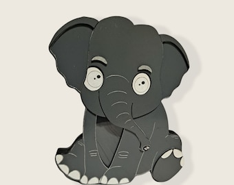 Elephant bank SVG file for laser or CNC machines