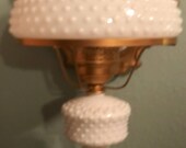 Fenton Hobnail Milk Glass Electified Stunning Table Lamp