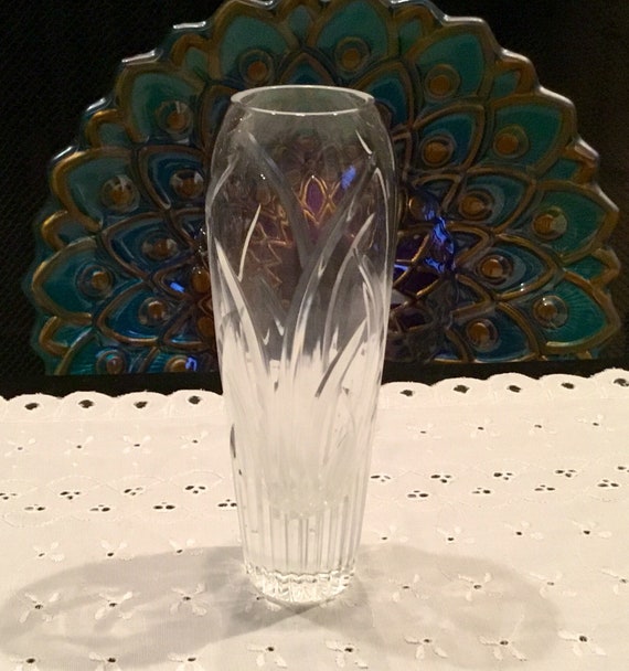 Vintage Lenox 7 Lead Crystal Bud Vase Etsy