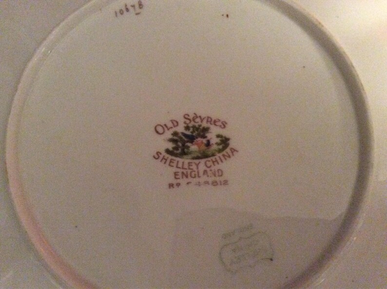 Old Sevres Shelley China England Rare Plate with scalloped Etsy