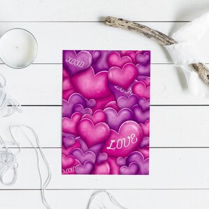 Liebe + Xoxo Druck, Valentinstag druckbar, Rosa Valentinstag Grußkarte *DIGITAL DOWNLOAD*