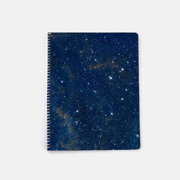 Blue Notebook, Galaxy Notebook A4, Nebula Notebook, Space Notebook, Lined Notebook, Spiral Notebook, Large Notebook,