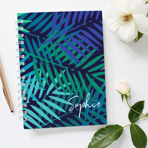 Personalized Notebook Cover Marble Notebook Monogram Etsy