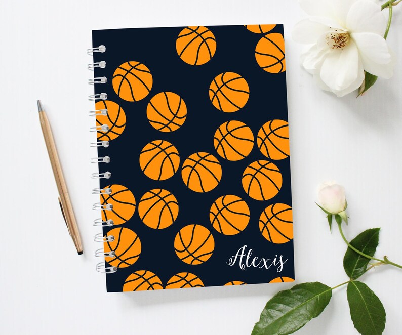Personalized Basketball Notebook Personalized Notebook Etsy