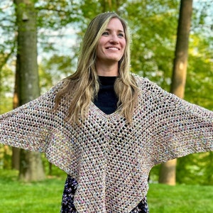 Beachy Cotton Poncho