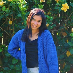 Cardigan Women&#39;s Blue Classic