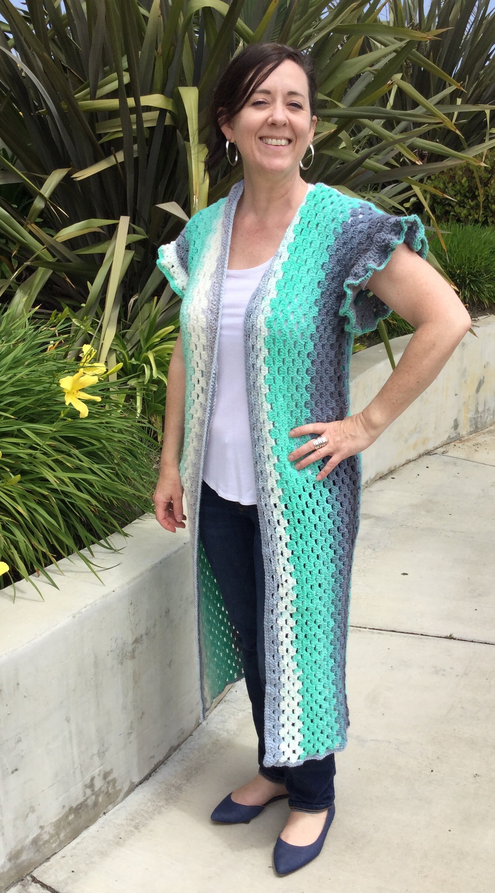 Black Shimmer Boho Sequin Embroidered Vest