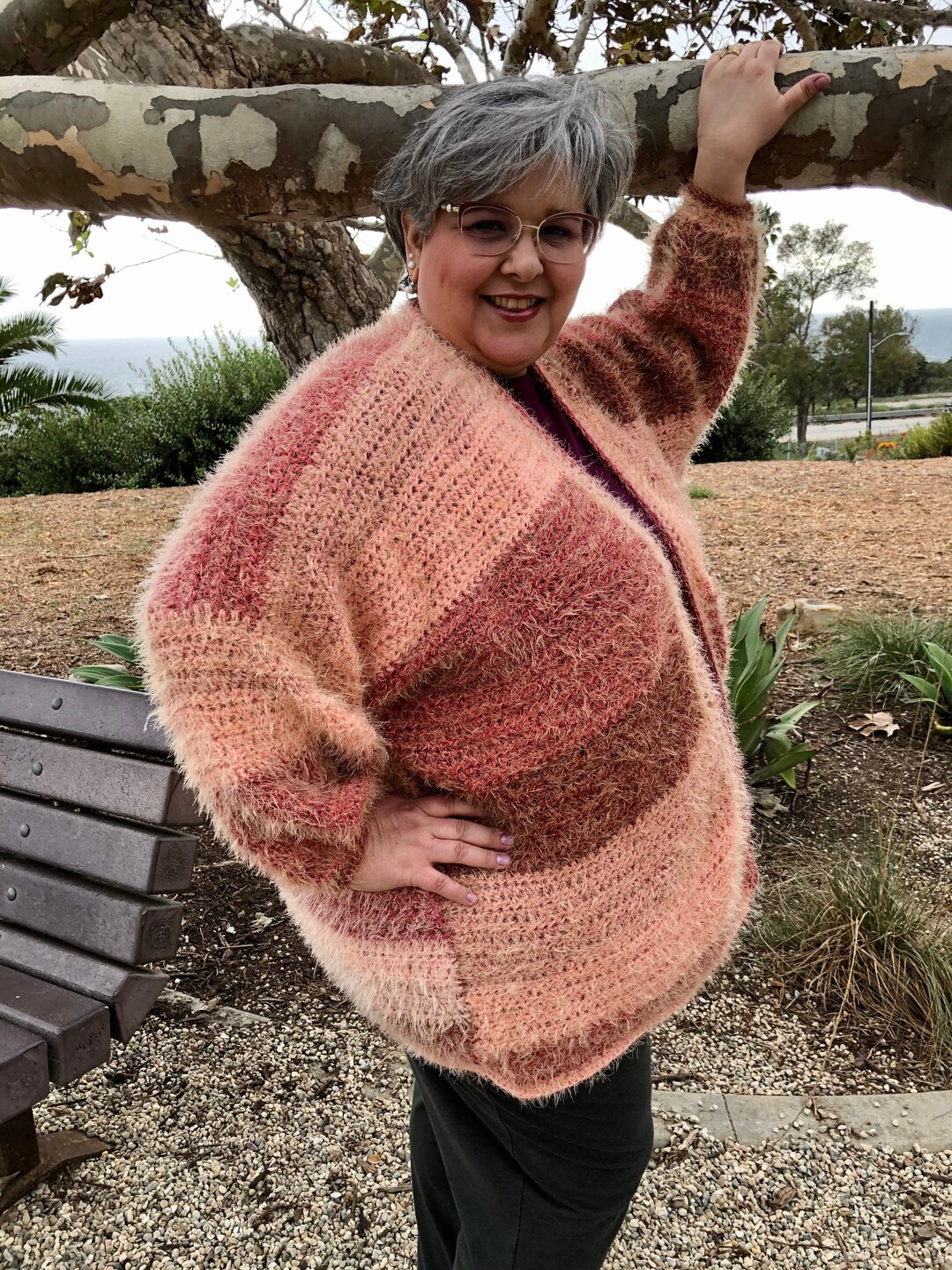 angora cropped cardigan