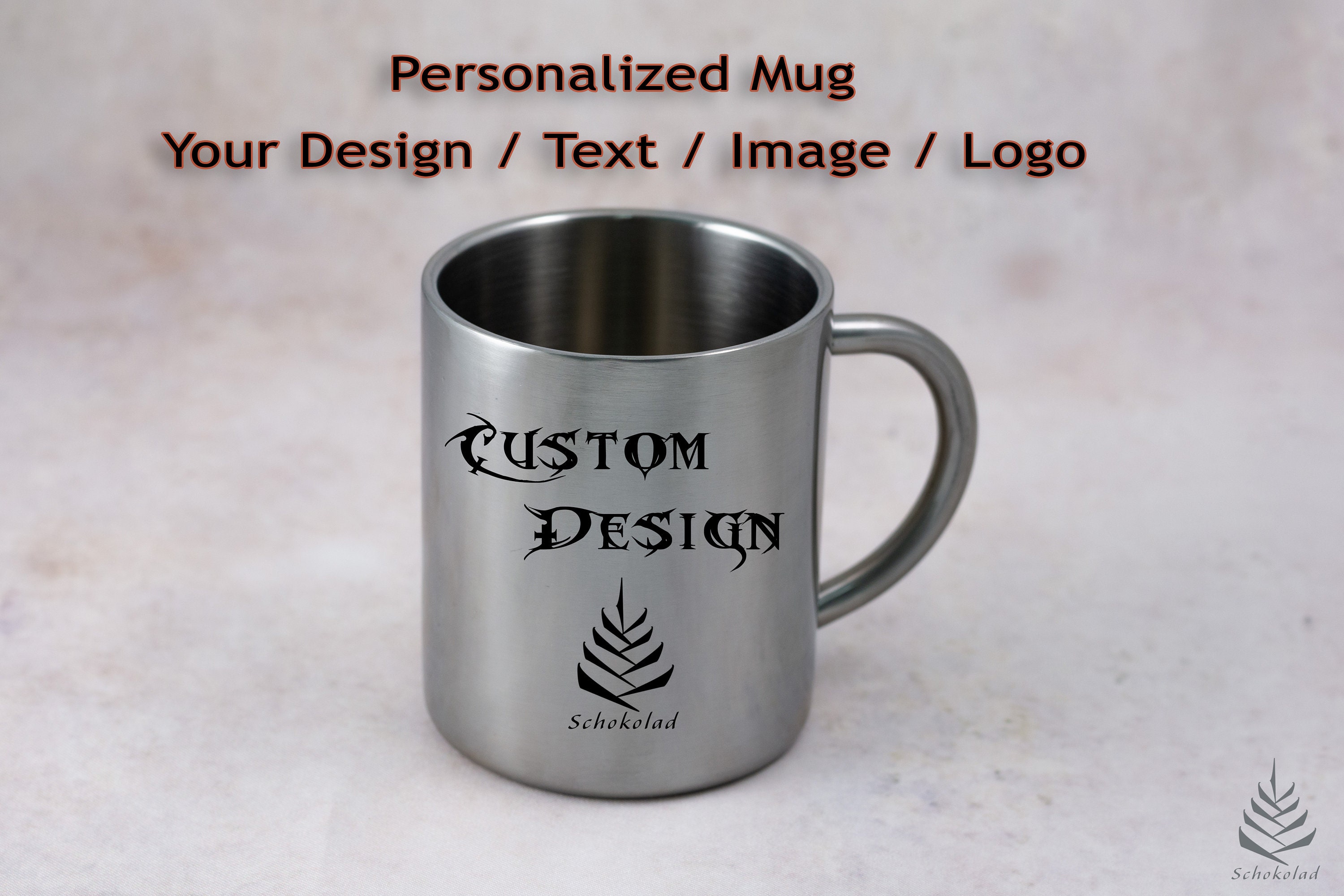 personalized stainless steel mug