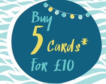 Five Fab Cards for a Tenner!
