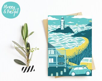 Godrevy, Cornwall - Greetings Card