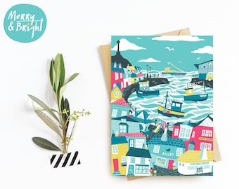 Padstow, Cornwall - A6 Greetings Card