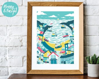 Port Isaac, Cornwall - Original, digital art print
