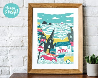 St Agnes, Cornwall - Original, digital art print