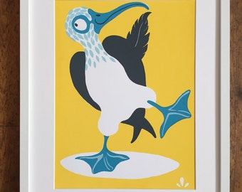 Mr Booby - Bright Yellow: Limited Edition Screenprint