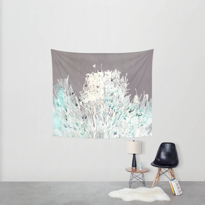 Stained Glass Forest Wall Tapestry Tapestry Wall Hanging Etsy