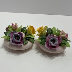 Candle stick holders Adderley Bone China candle stick holders