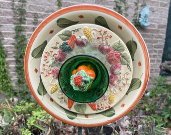 Glass Plate Garden Flower