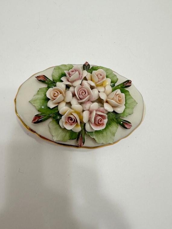 Lovely trinket box Capodimonte made in Italy - image 3