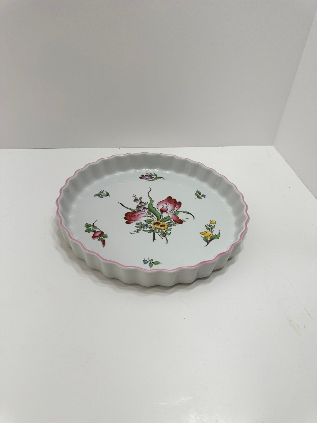 Spode Marlborough Sprays Oven to Tableware Quiche Dish Etsy