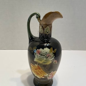 vintage ewer pitcher wine water vase Czech 1770 on bottom