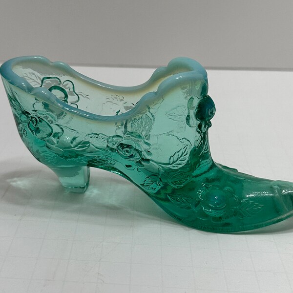 Fenton Glass Shoe Etsy