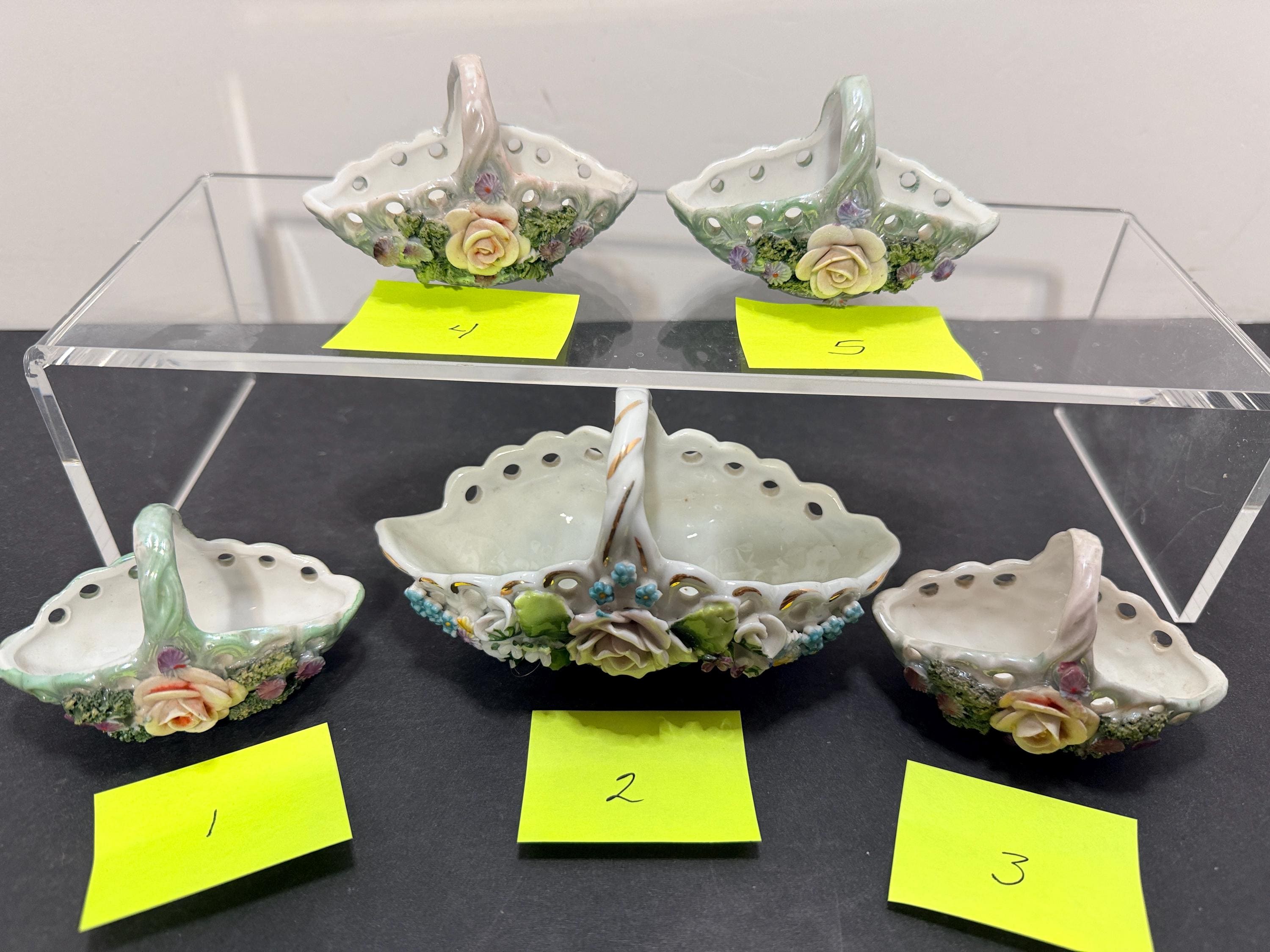 Dresden Porcelain Basket - Etsy