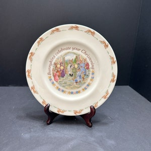 Royal Doulton Bunnykins Christening plate 1991