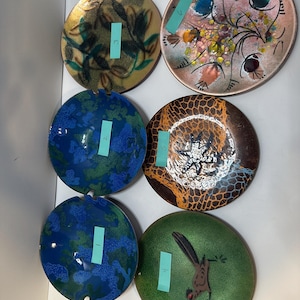 Annemarie Davidson Enamel Plate - Etsy